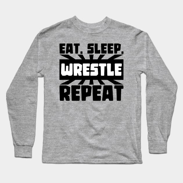 Wrestle Long Sleeve T-Shirt by Rizaldiuk